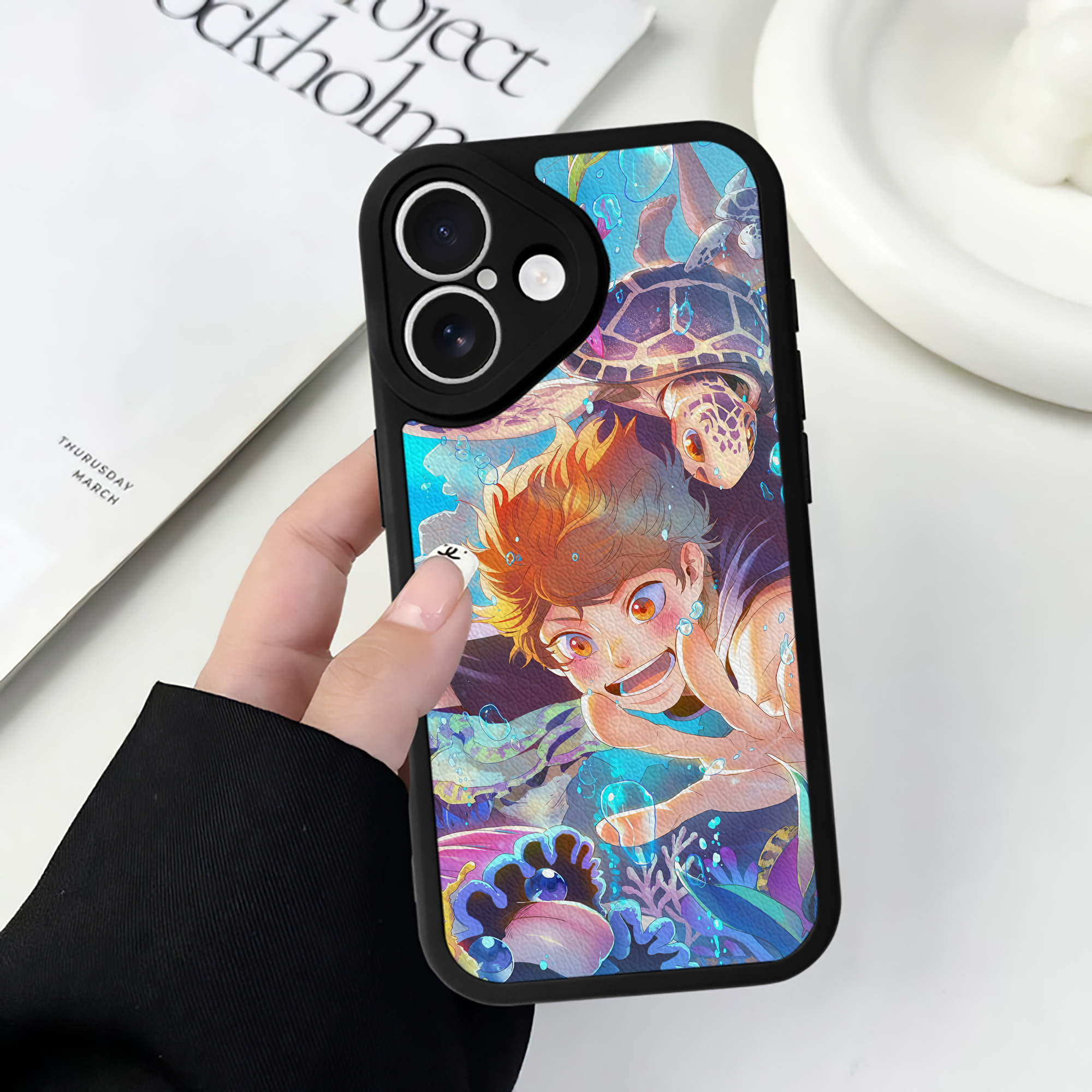 （画像用） ハイキュー!! Haikyu!! 【iPhone 16シリーズ対応】シリコンスマホケース（レザー調） 材質：シリコン